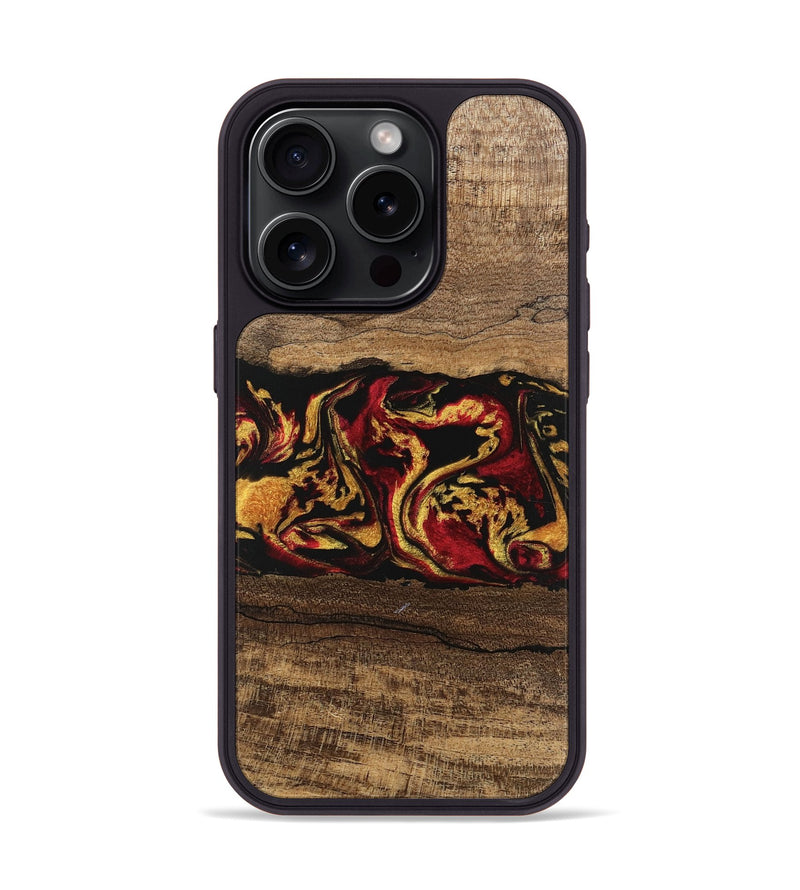 iPhone 15 Pro Wood Phone Case - Keenan (Red, 746352)