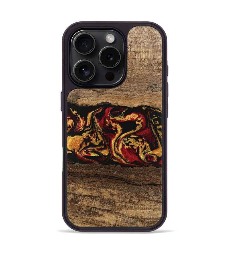 iPhone 16 Pro Wood Phone Case - Keenan (Red, 746352)