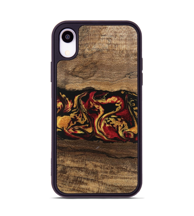 iPhone Xr Wood Phone Case - Keenan (Red, 746352)