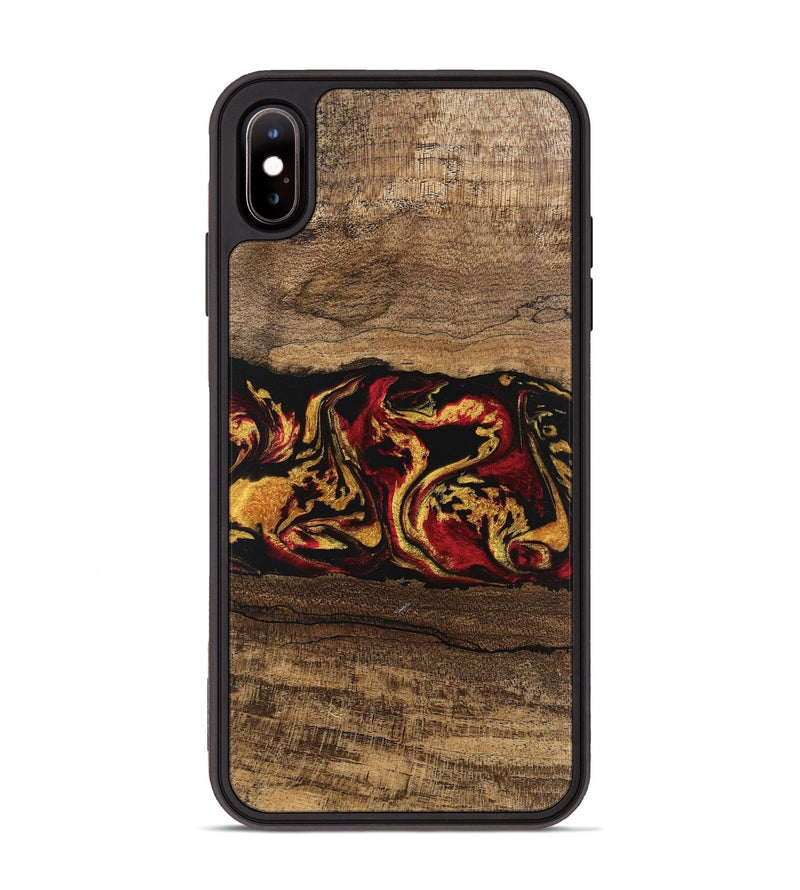 iPhone Xs Max Wood Phone Case - Keenan (Red, 746352)