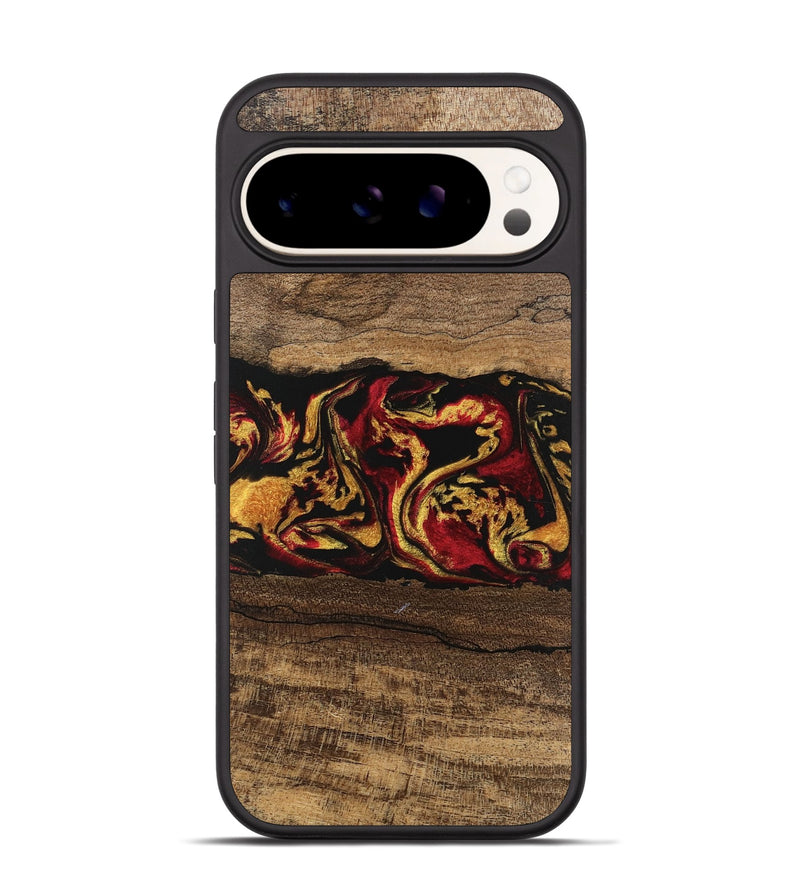 Pixel 9 Wood Phone Case - Keenan (Red, 746352)