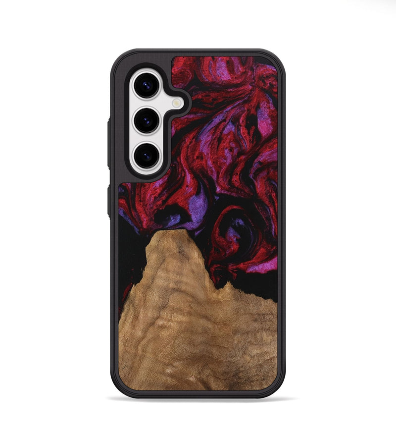 Galaxy S25 Wood Phone Case - Octavio (Red, 746353)