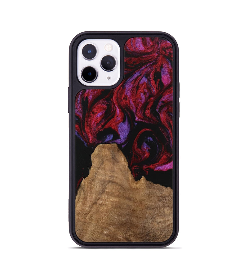 iPhone 11 Pro Wood Phone Case - Octavio (Red, 746353)