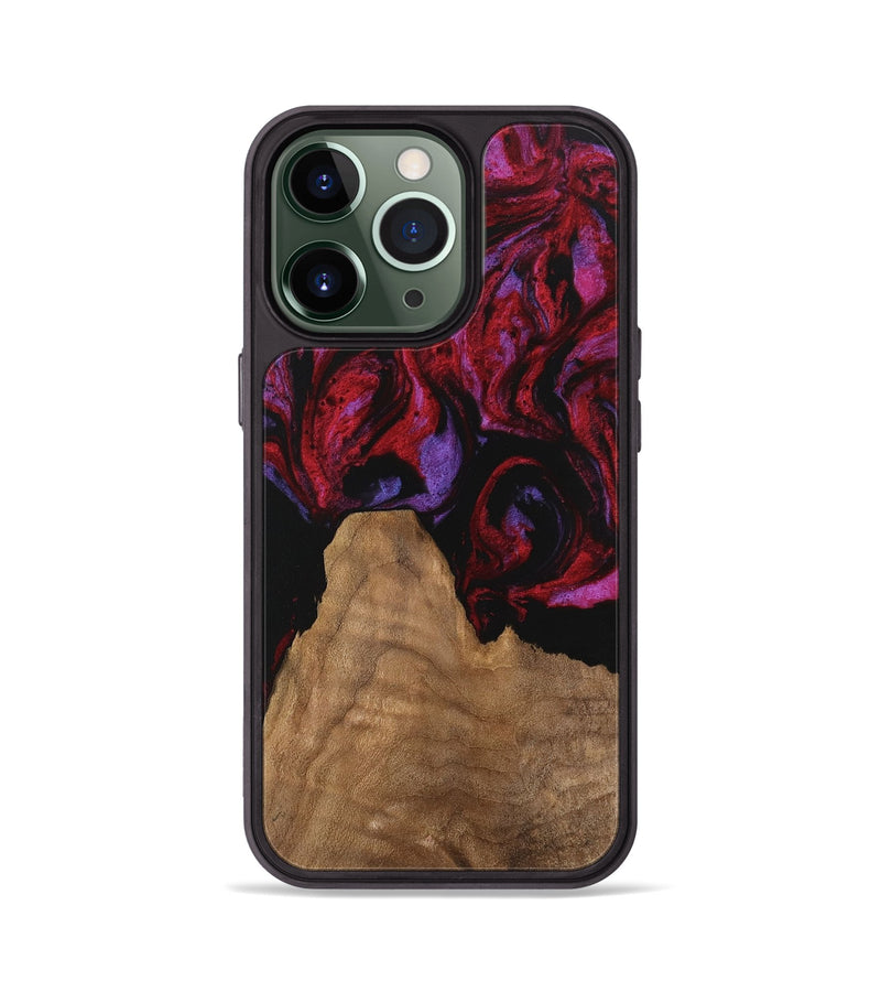 iPhone 13 Pro Wood Phone Case - Octavio (Red, 746353)