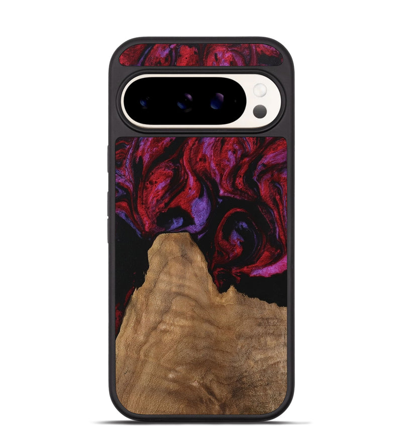 Pixel 9 Pro Wood Phone Case - Octavio (Red, 746353)