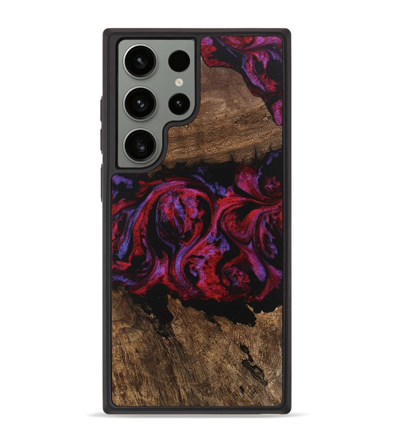 Galaxy S23 Ultra Wood Phone Case - Aileen (Red, 746354)