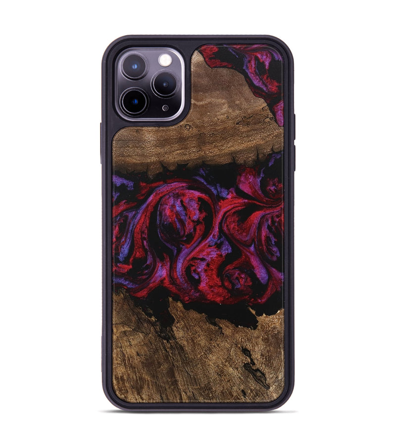 iPhone 11 Pro Max Wood Phone Case - Aileen (Red, 746354)