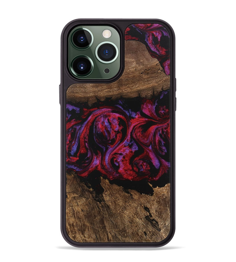 iPhone 13 Pro Max Wood Phone Case - Aileen (Red, 746354)