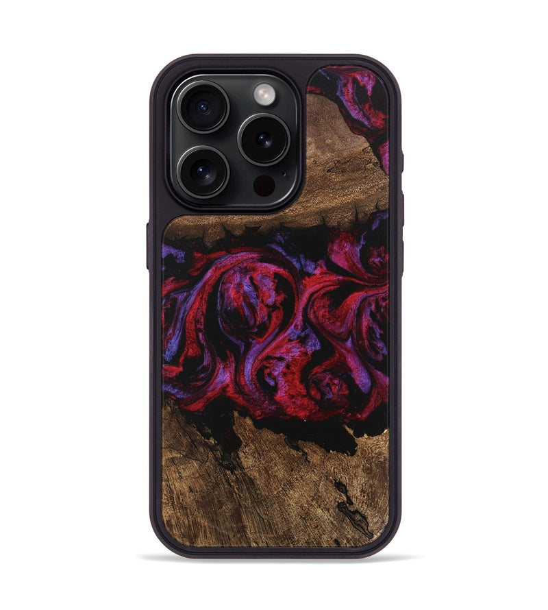 iPhone 15 Pro Wood Phone Case - Aileen (Red, 746354)