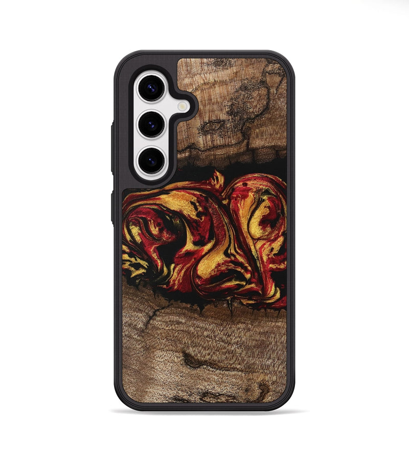 Galaxy S25 Wood Phone Case - Jaleel (Red, 746356)