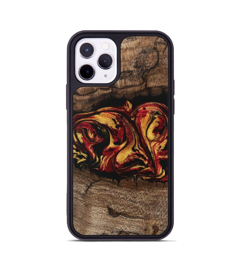 iPhone 11 Pro Wood Phone Case - Jaleel (Red, 746356)