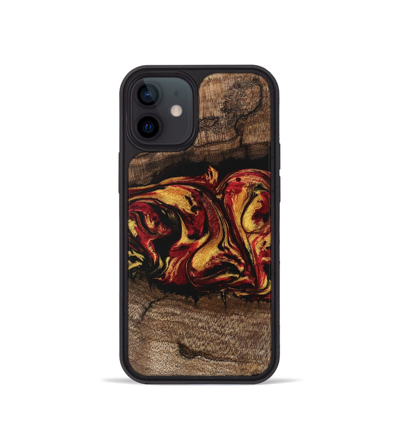 iPhone 12 mini Wood Phone Case - Jaleel (Red, 746356)