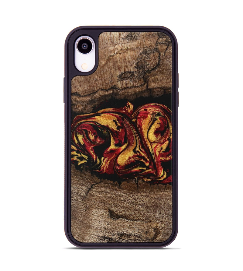 iPhone Xr Wood Phone Case - Jaleel (Red, 746356)