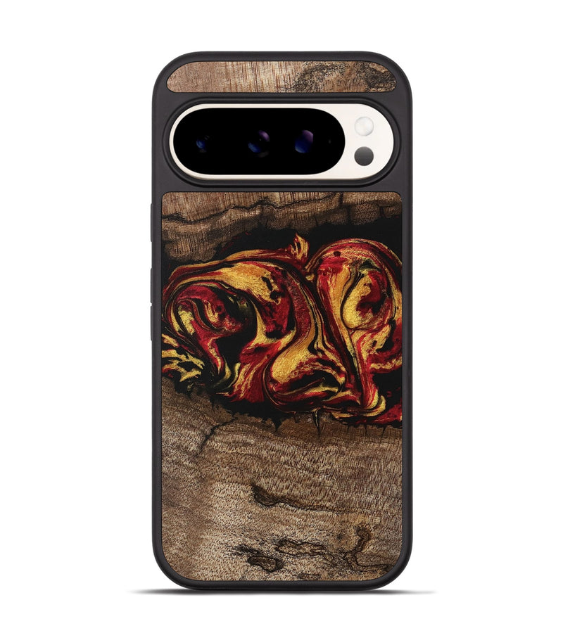 Pixel 9 Pro Wood Phone Case - Jaleel (Red, 746356)