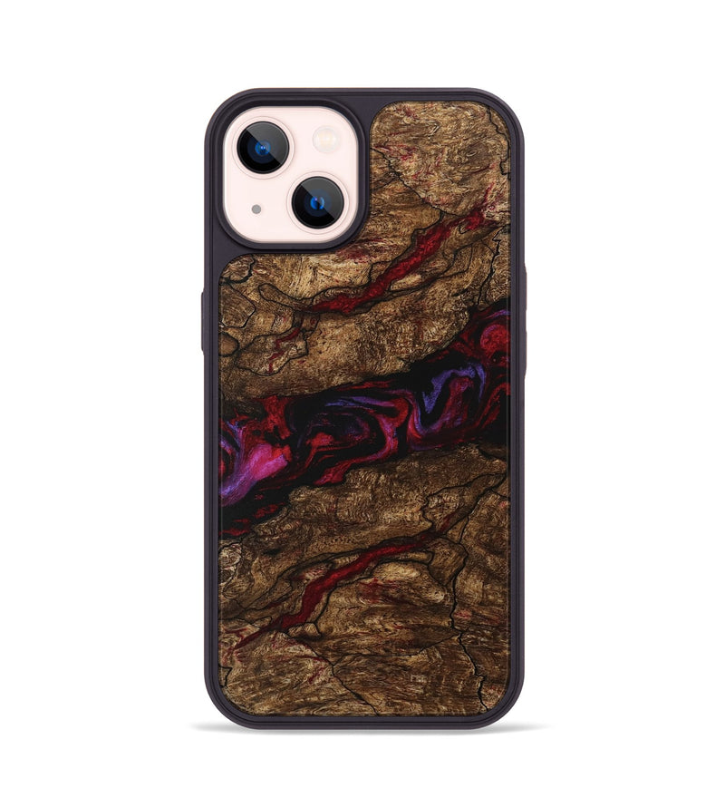 iPhone 14 Wood Phone Case - Willow (Red, 746357)