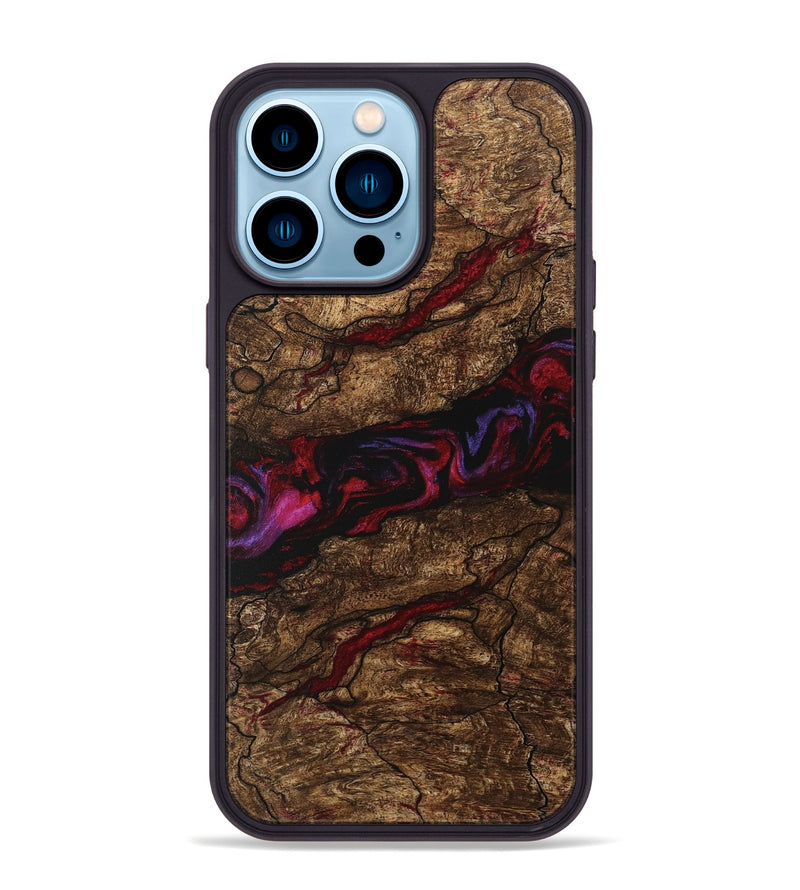 iPhone 14 Pro Max Wood Phone Case - Willow (Red, 746357)