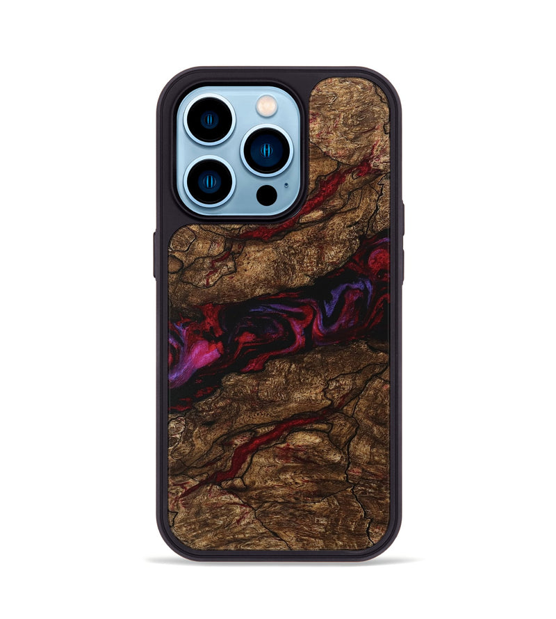 iPhone 14 Pro Wood Phone Case - Willow (Red, 746357)