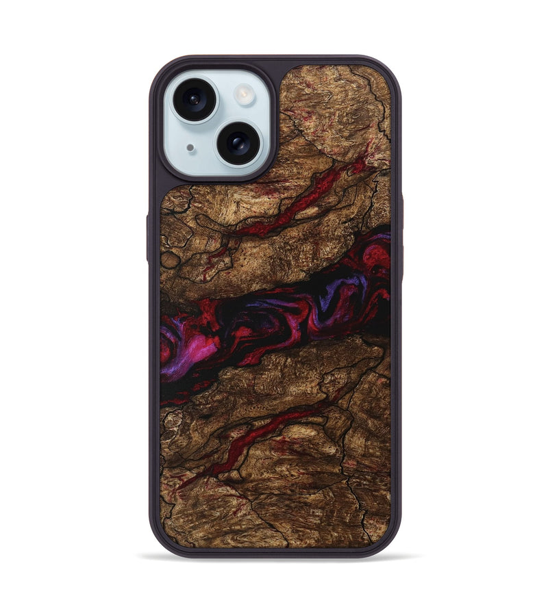 iPhone 15 Wood Phone Case - Willow (Red, 746357)