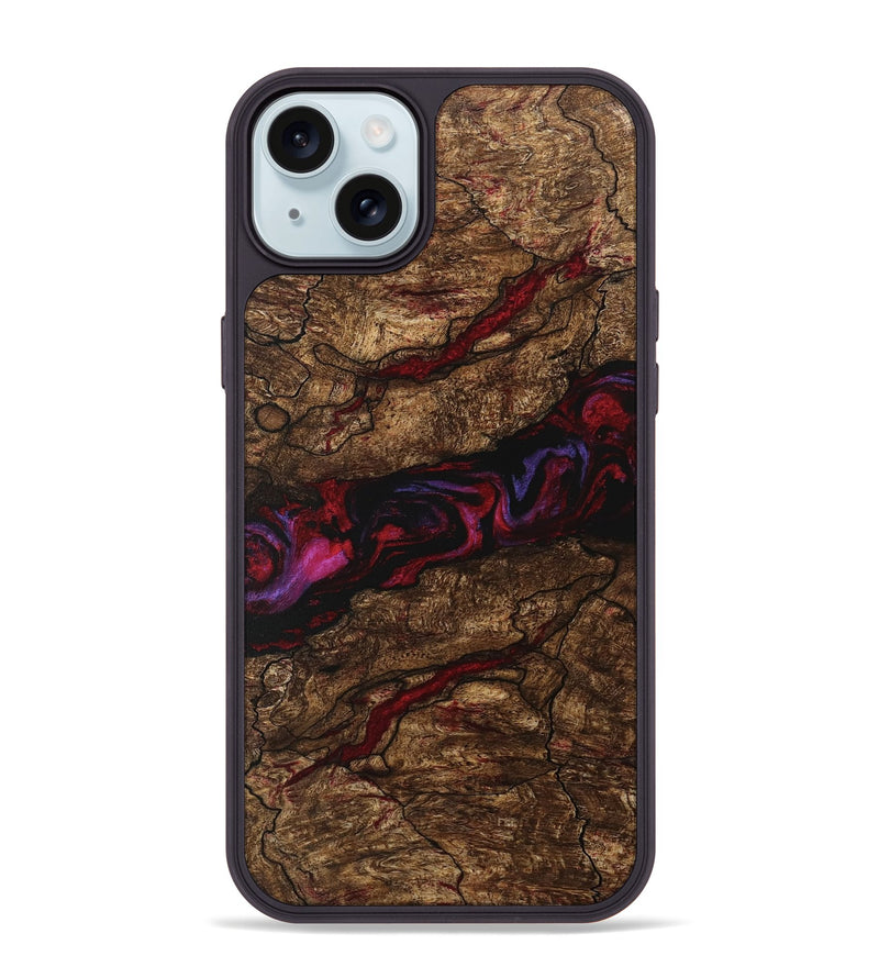 iPhone 15 Plus Wood Phone Case - Willow (Red, 746357)