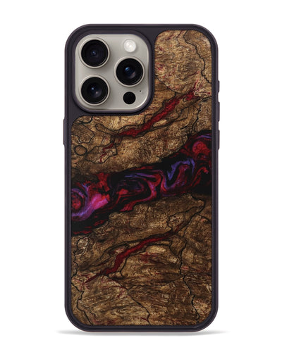 iPhone 15 Pro Max Wood Phone Case - Willow (Red, 746357)