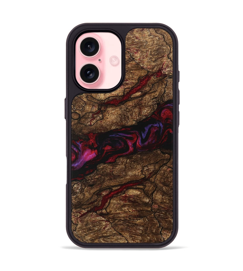 iPhone 16 Wood Phone Case - Willow (Red, 746357)