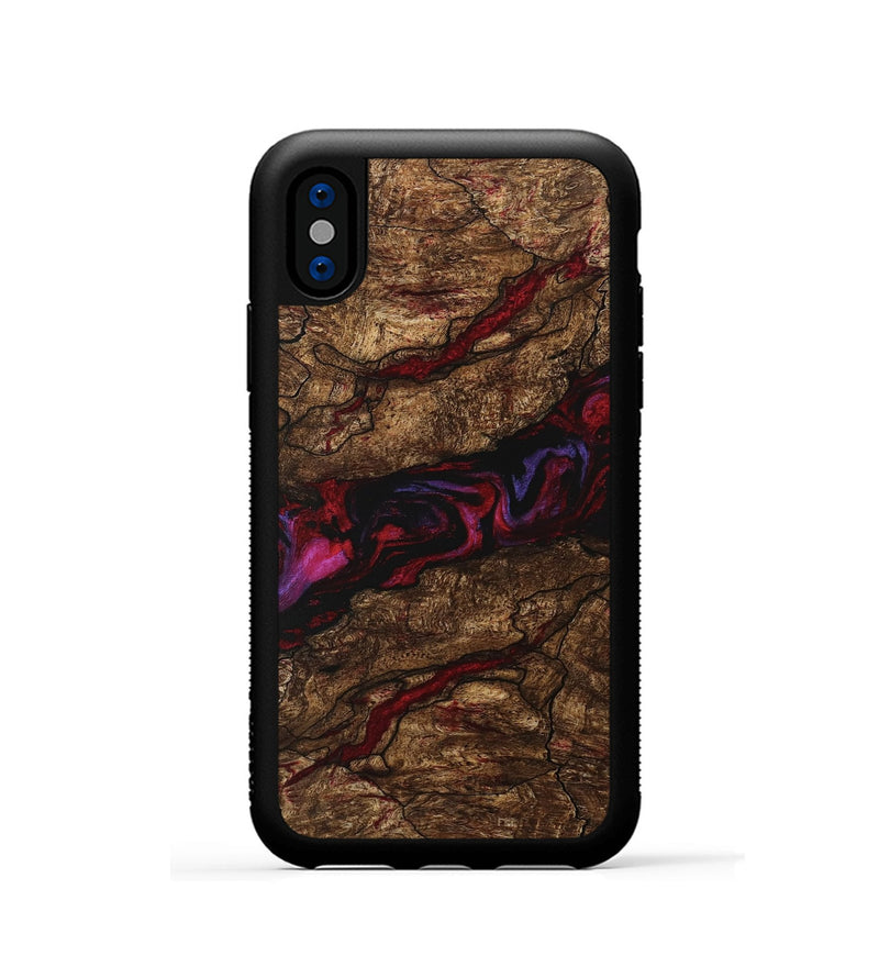 iPhone Xs Wood Phone Case - Willow (Red, 746357)