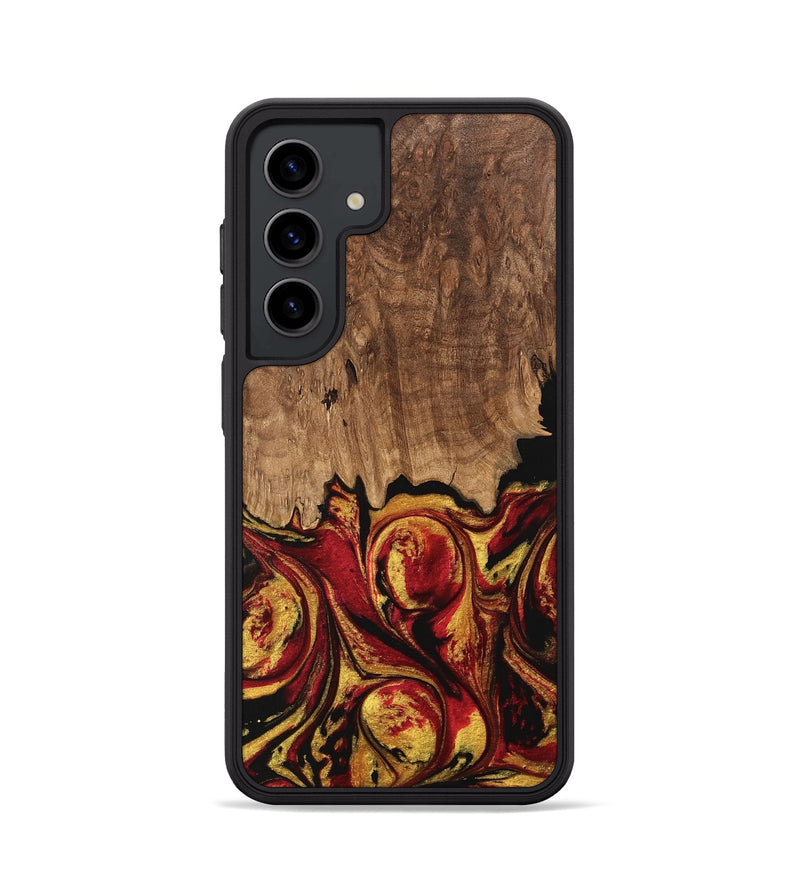 Galaxy S24 Wood Phone Case - Jesica (Red, 746358)