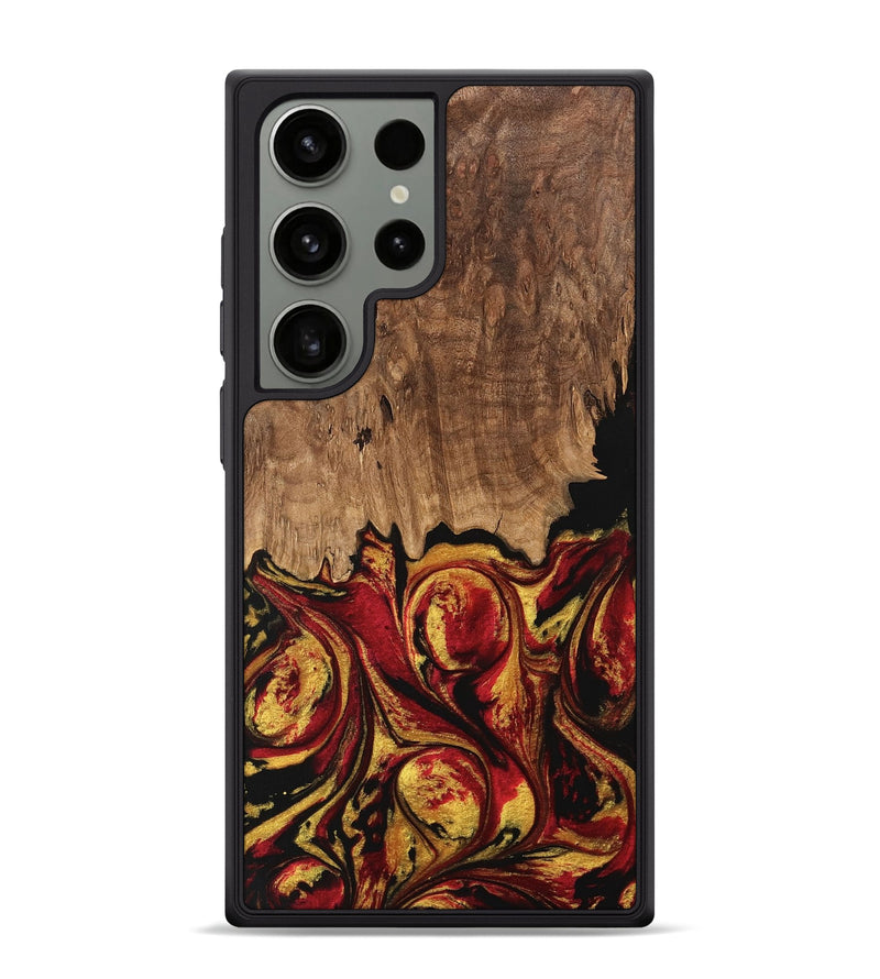 Galaxy S24 Ultra Wood Phone Case - Jesica (Red, 746358)