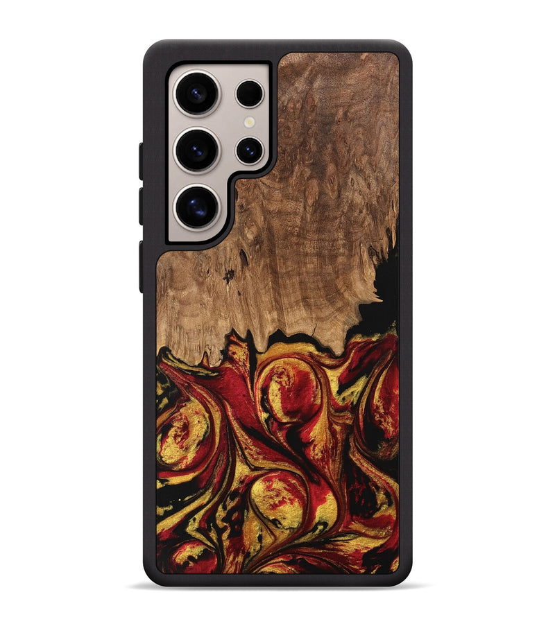 Galaxy S25 Ultra Wood Phone Case - Jesica (Red, 746358)