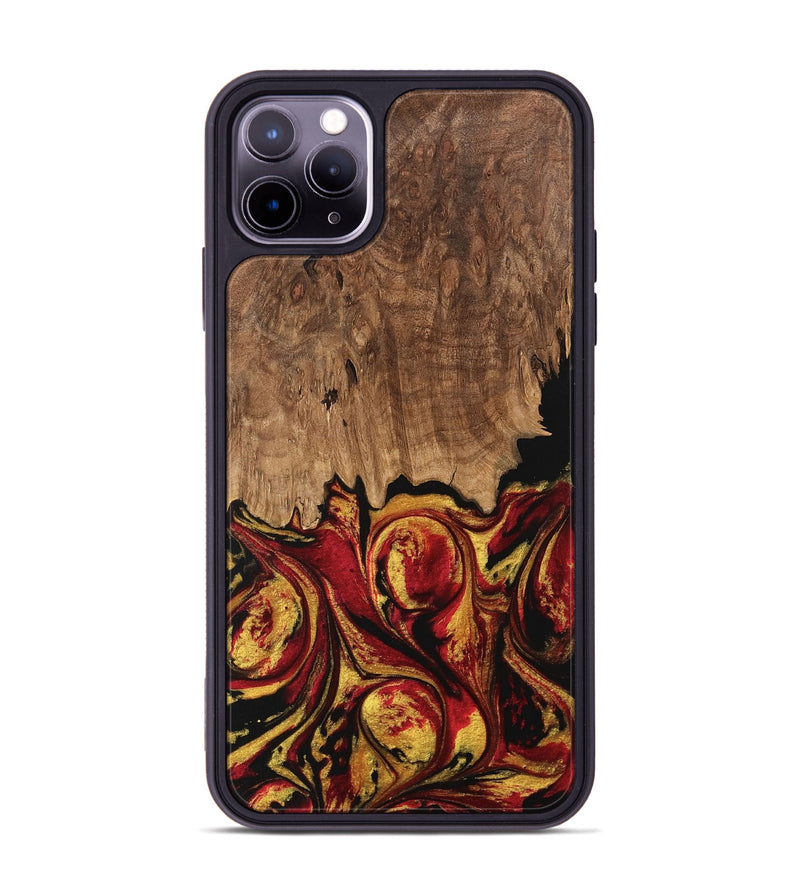 iPhone 11 Pro Max Wood Phone Case - Jesica (Red, 746358)