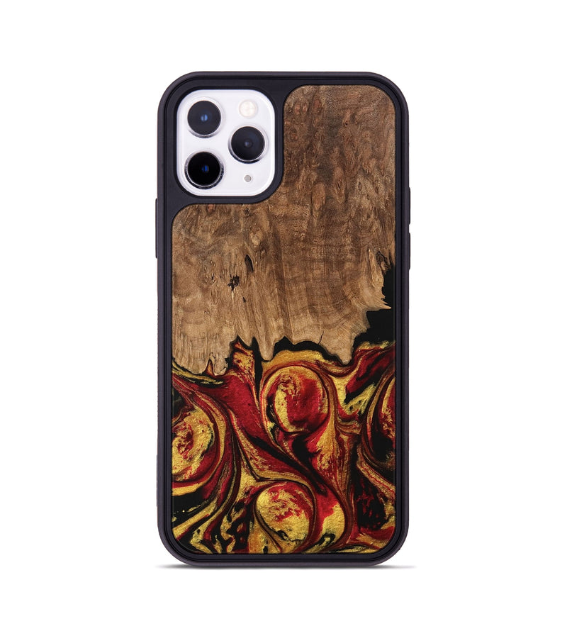 iPhone 11 Pro Wood Phone Case - Jesica (Red, 746358)