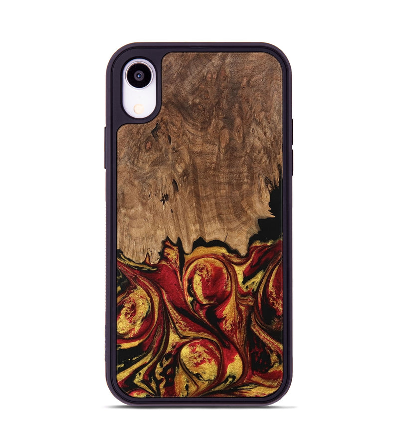 iPhone Xr Wood Phone Case - Jesica (Red, 746358)