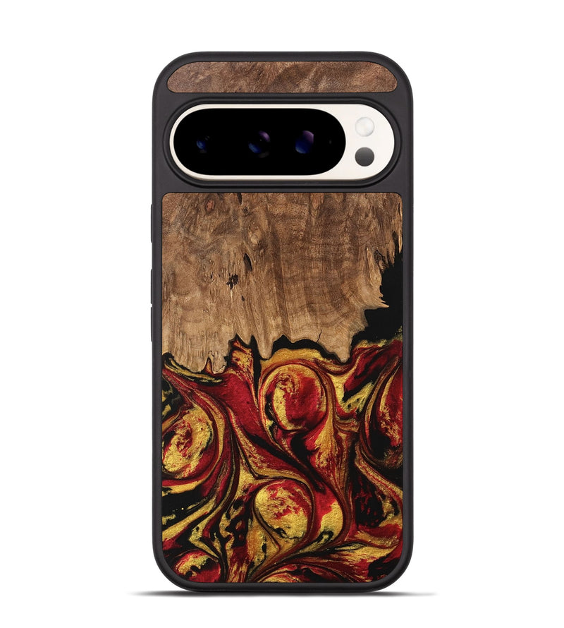 Pixel 9 Pro Wood Phone Case - Jesica (Red, 746358)