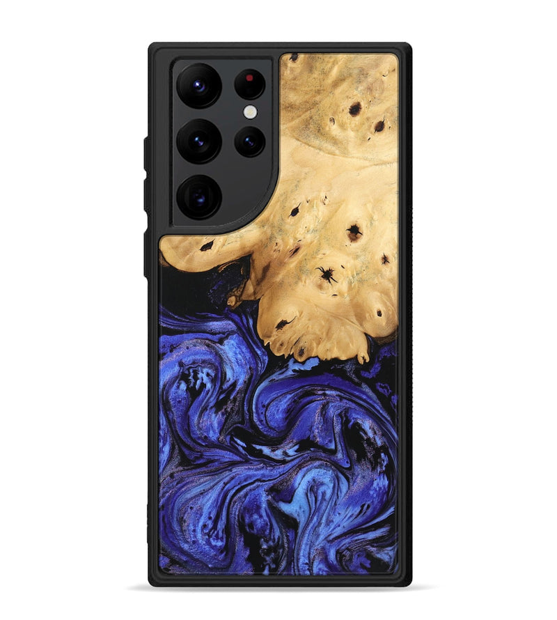 Galaxy S22 Ultra Wood Phone Case - Callie (Blue, 746360)