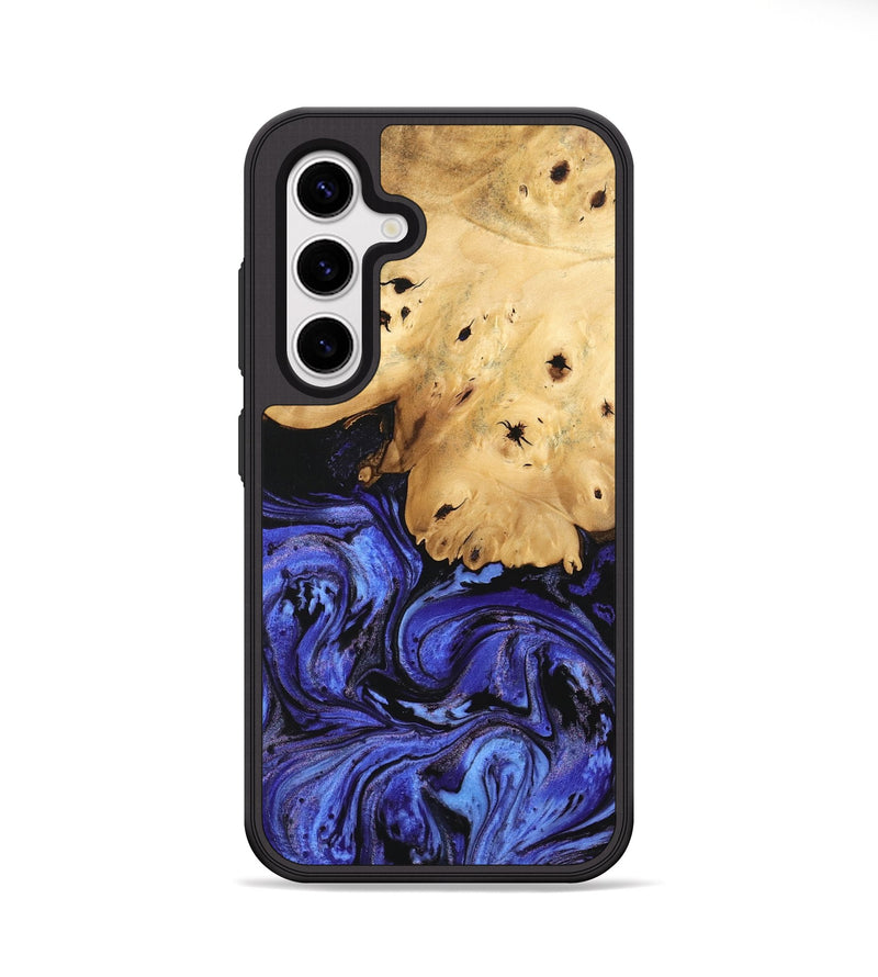 Galaxy S25 Wood Phone Case - Callie (Blue, 746360)