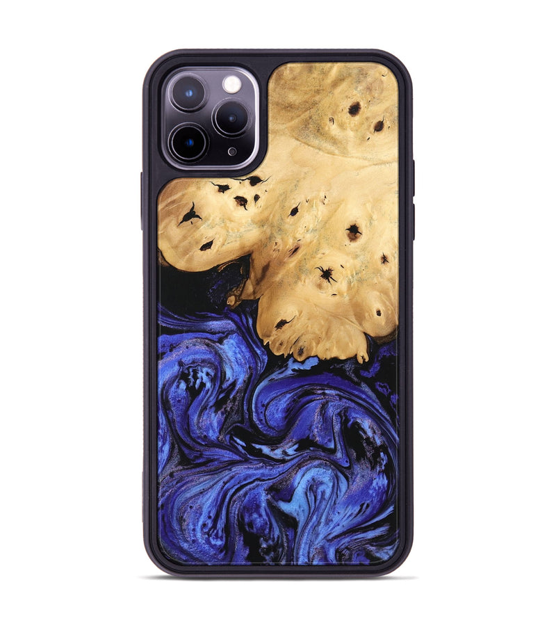 iPhone 11 Pro Max Wood Phone Case - Callie (Blue, 746360)