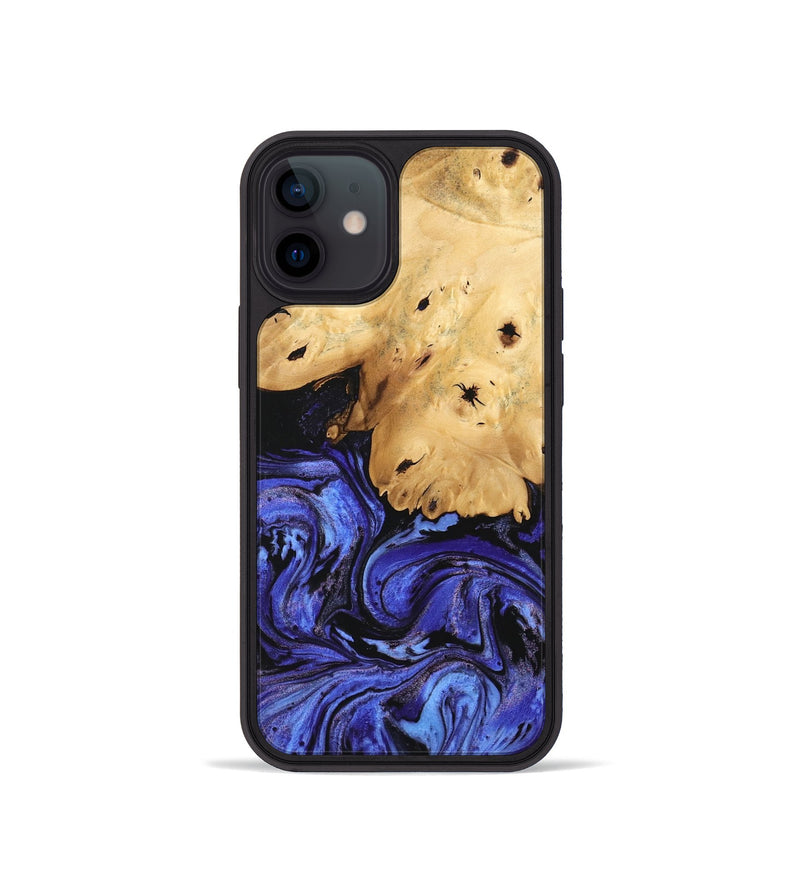 iPhone 12 mini Wood Phone Case - Callie (Blue, 746360)