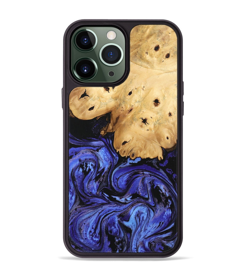 iPhone 13 Pro Max Wood Phone Case - Callie (Blue, 746360)