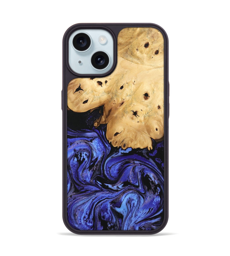 iPhone 15 Wood Phone Case - Callie (Blue, 746360)