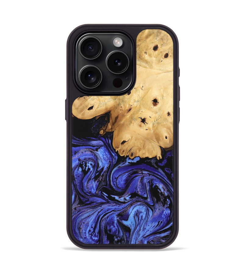 iPhone 15 Pro Wood Phone Case - Callie (Blue, 746360)