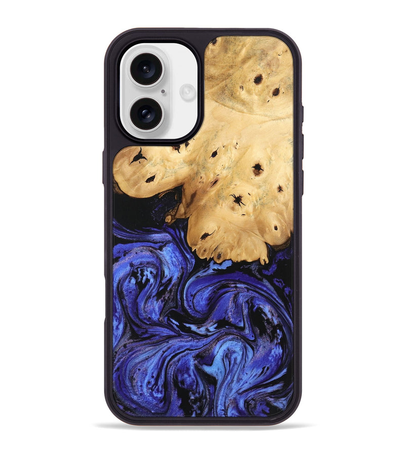 iPhone 16 Plus Wood Phone Case - Callie (Blue, 746360)