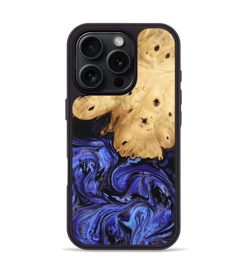 iPhone 16 Pro Wood Phone Case - Callie (Blue, 746360)