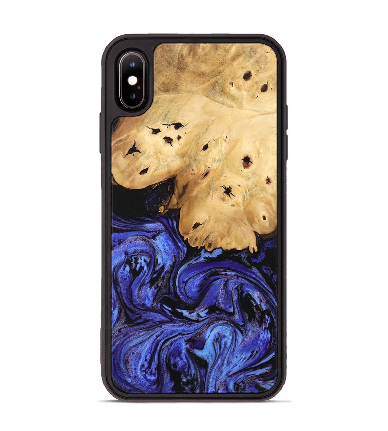 iPhone Xs Max Wood Phone Case - Callie (Blue, 746360)