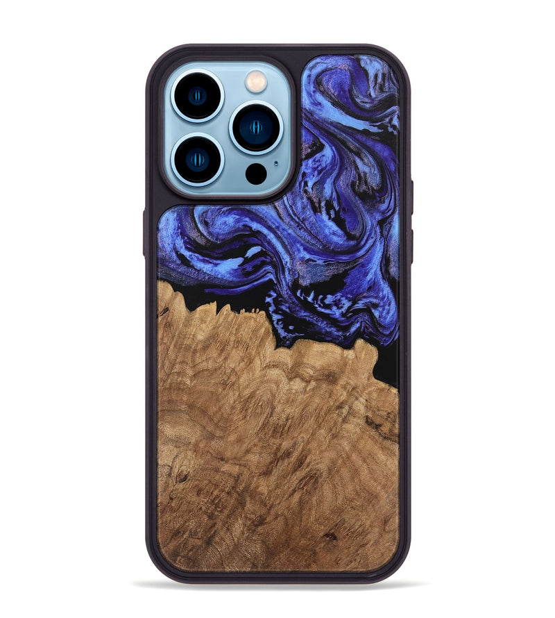 iPhone 14 Pro Max Wood Phone Case - Konner (Purple, 746361)