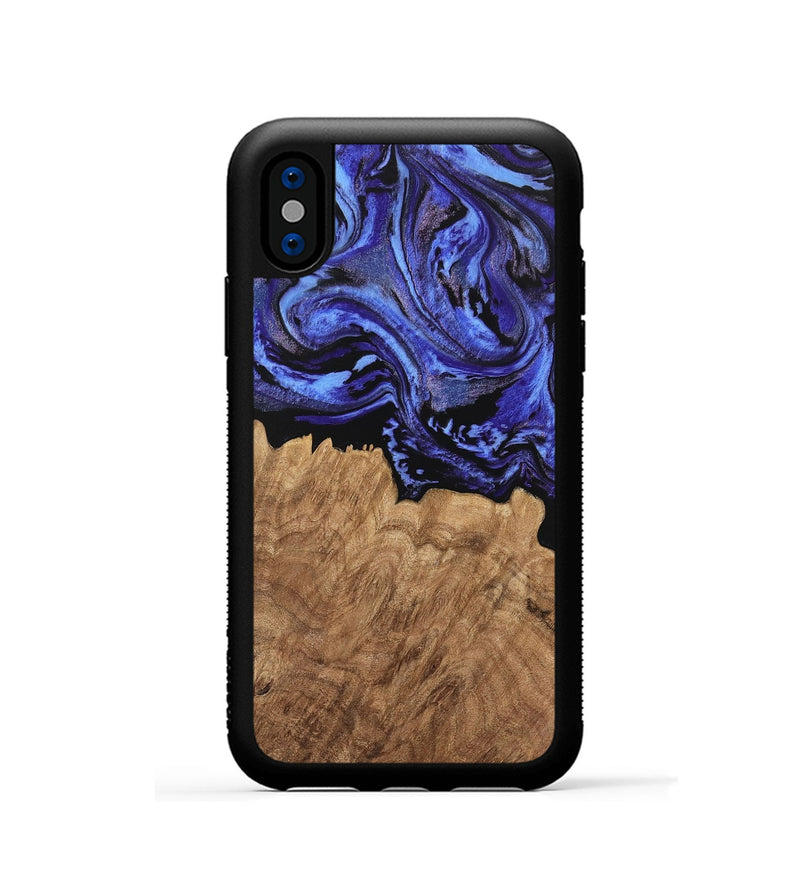 iPhone Xs Wood Phone Case - Konner (Purple, 746361)