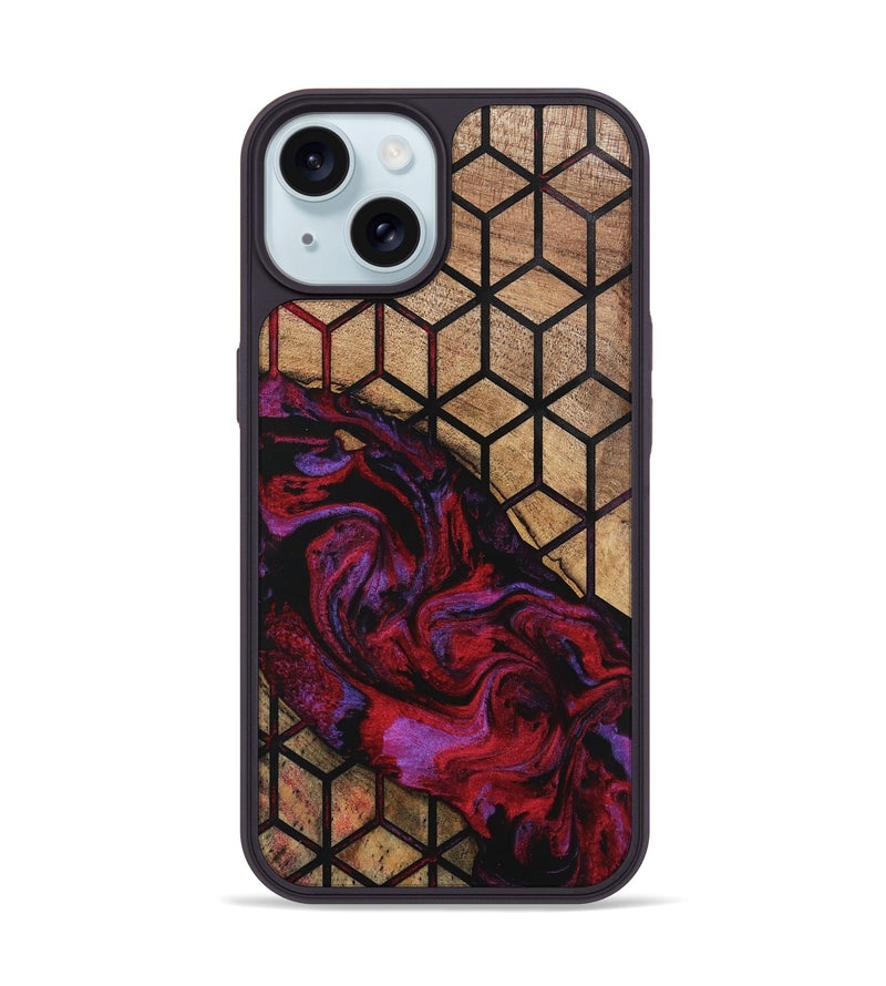 iPhone 15 Wood Phone Case - Emberly (Pattern, 746363)