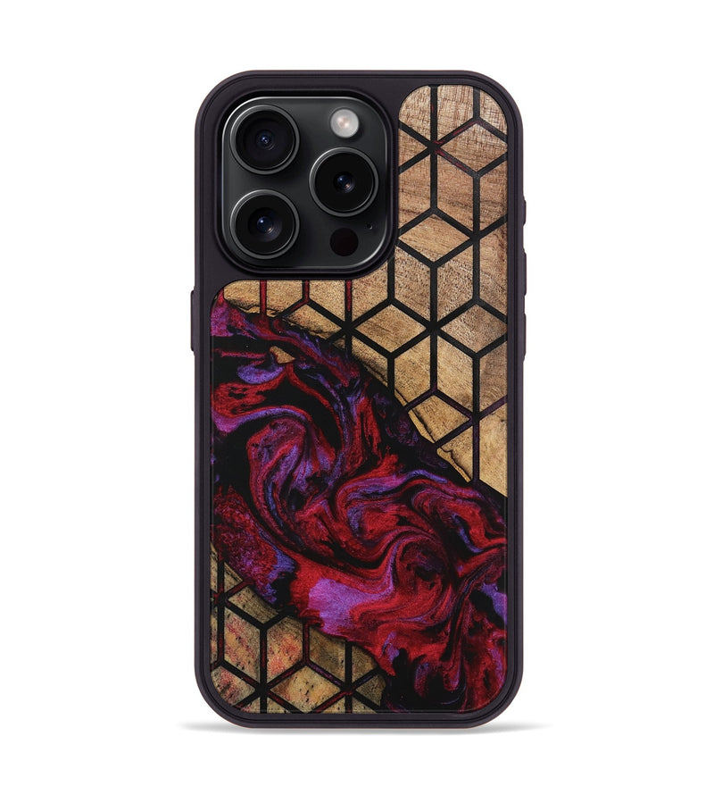 iPhone 15 Pro Wood Phone Case - Emberly (Pattern, 746363)