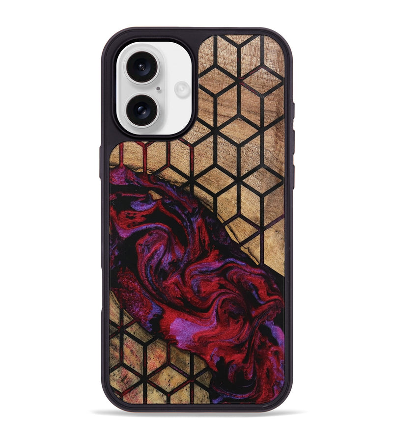 iPhone 16 Plus Wood Phone Case - Emberly (Pattern, 746363)