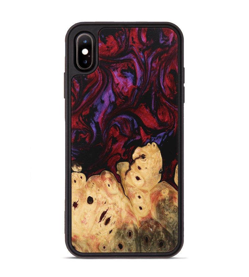 iPhone Xs Max Wood Phone Case - Jacklyn (Red, 746364)