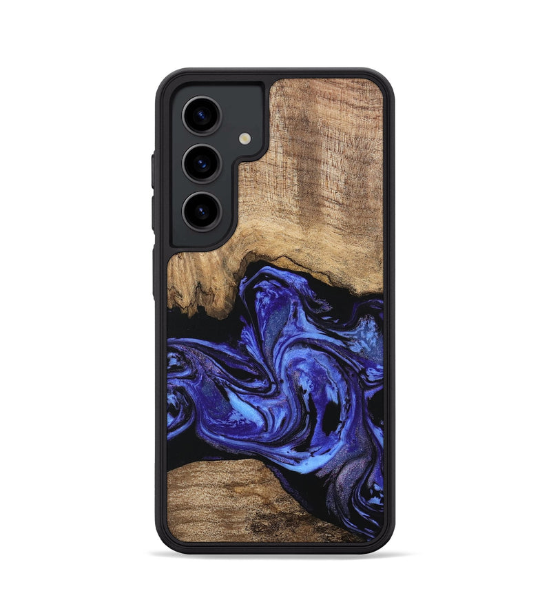 Galaxy S24 Wood Phone Case - Neriah (Blue, 746365)